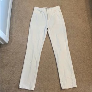 Zara white straight leg jeans